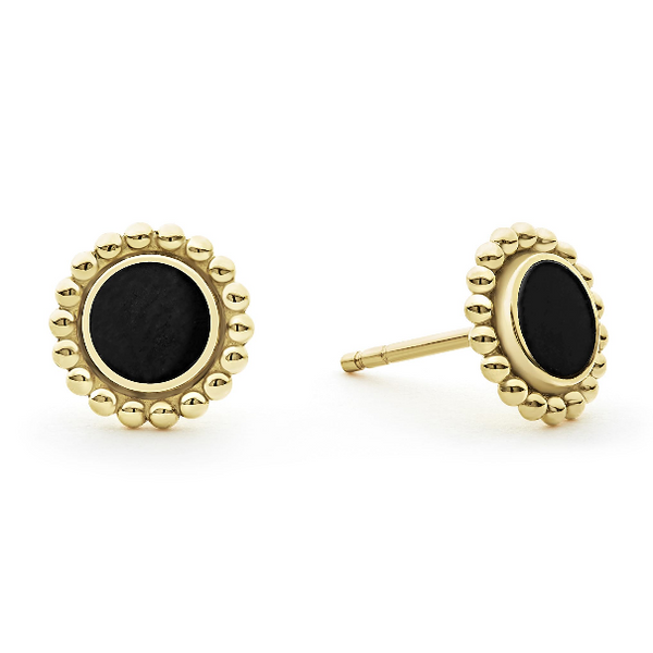 Round Onyx Stud Earrings Baxter's Fine Jewelry Warwick, RI