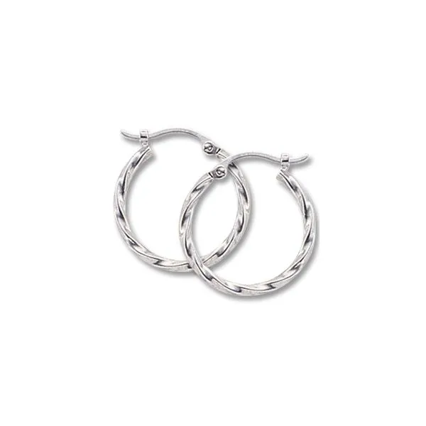 Twisted Hoop Earrings Baxter's Fine Jewelry Warwick, RI