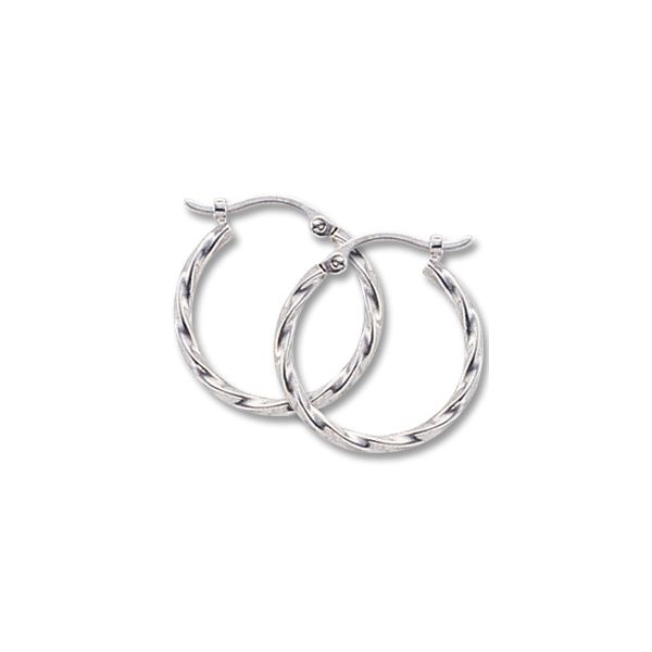 Twisted Hoop Earrings Baxter's Fine Jewelry Warwick, RI