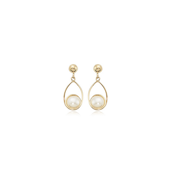 Pearl and Gold Drop Earrings Baxter's Fine Jewelry Warwick, RI