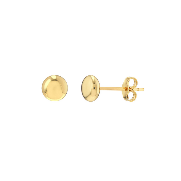 5.5mm Flat Round Pebble Stud Earrings Baxter's Fine Jewelry Warwick, RI