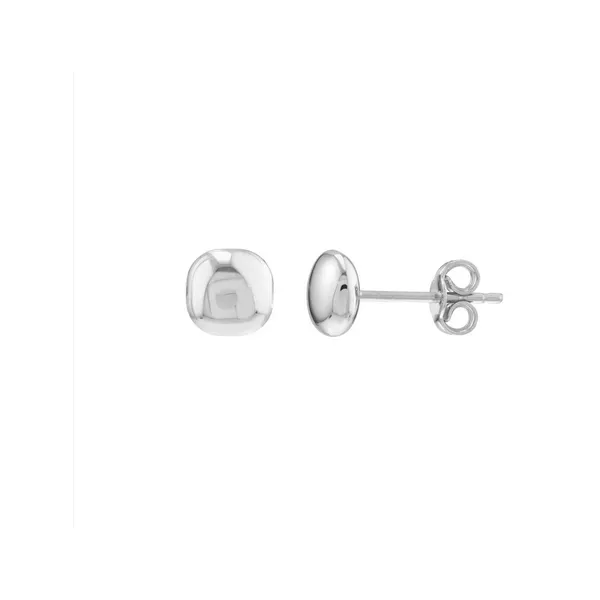 6.0mm Cushion Pebble Stud Earrings Baxter's Fine Jewelry Warwick, RI