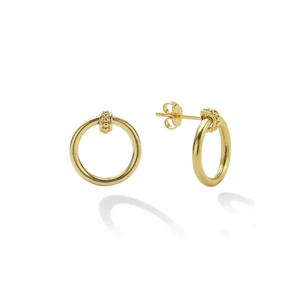 18K Gold Circle Stud Earrings Baxter's Fine Jewelry Warwick, RI