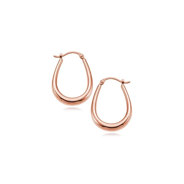Rose Gold Hoops Baxter's Fine Jewelry Warwick, RI