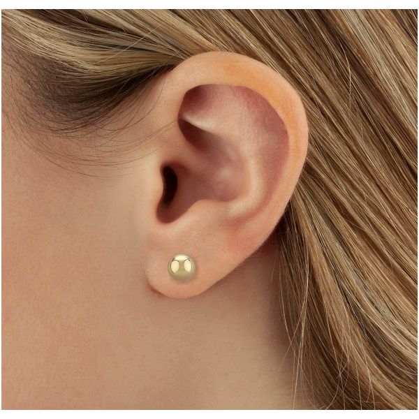 14k Gold Ball Earrings Image 2 Baxter's Fine Jewelry Warwick, RI