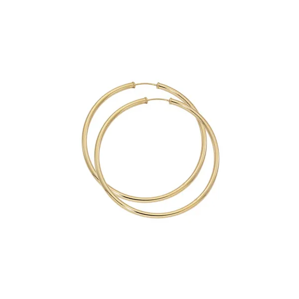 Endless Gold Hoop Earrings Baxter's Fine Jewelry Warwick, RI