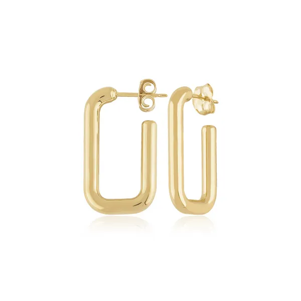 Small Rectangular Hoops Baxter's Fine Jewelry Warwick, RI