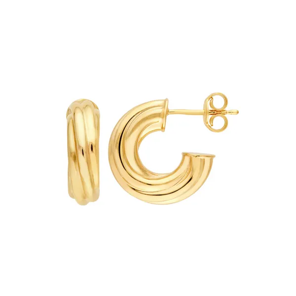 6mm Twisted Open Hoop Earrings Baxter's Fine Jewelry Warwick, RI