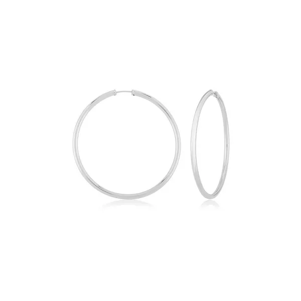 White Gold Endless Hoops Baxter's Fine Jewelry Warwick, RI