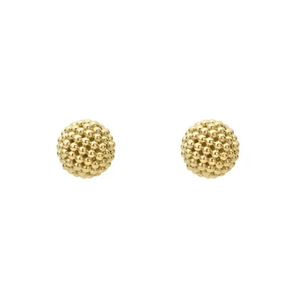 18k Gold Caviar Ball Studs thumb image 2