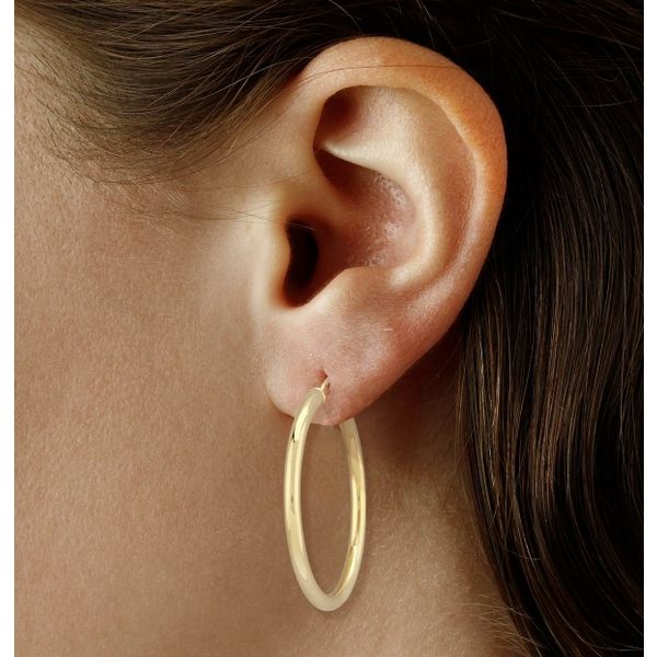 14k Large Hoop Earrings Image 2 Baxter's Fine Jewelry Warwick, RI