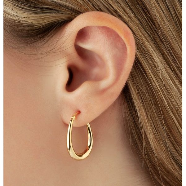 U Shaped Hoops Image 2 Baxter's Fine Jewelry Warwick, RI