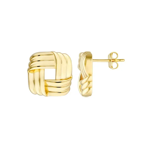 Squared Triple Weave Earrings Baxter's Fine Jewelry Warwick, RI