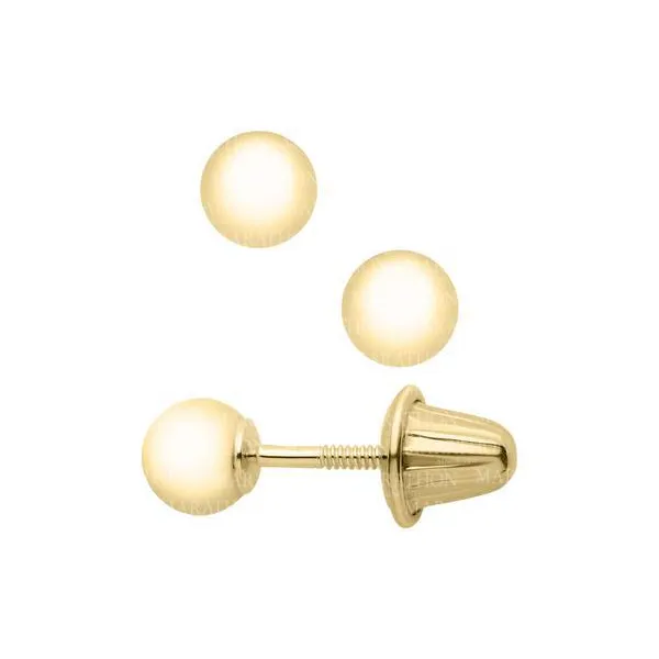 Children's Gold Ball Stud Earrings Baxter's Fine Jewelry Warwick, RI