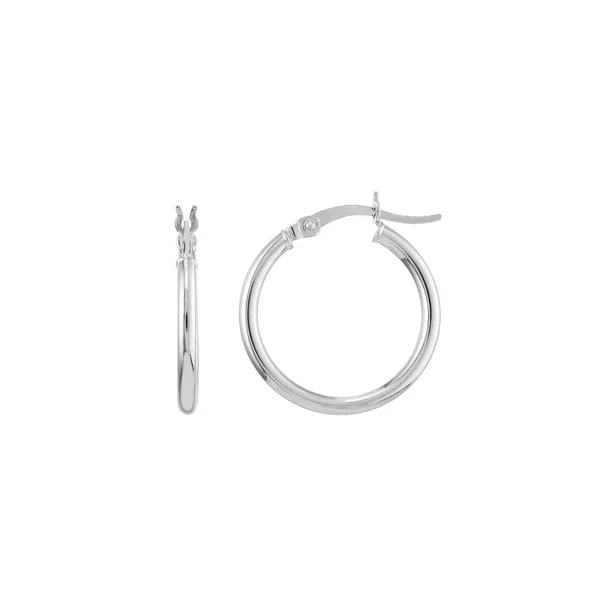 Polished Hoop Earrings Baxter's Fine Jewelry Warwick, RI