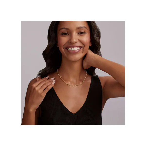 18K Gold Petite Link Necklace