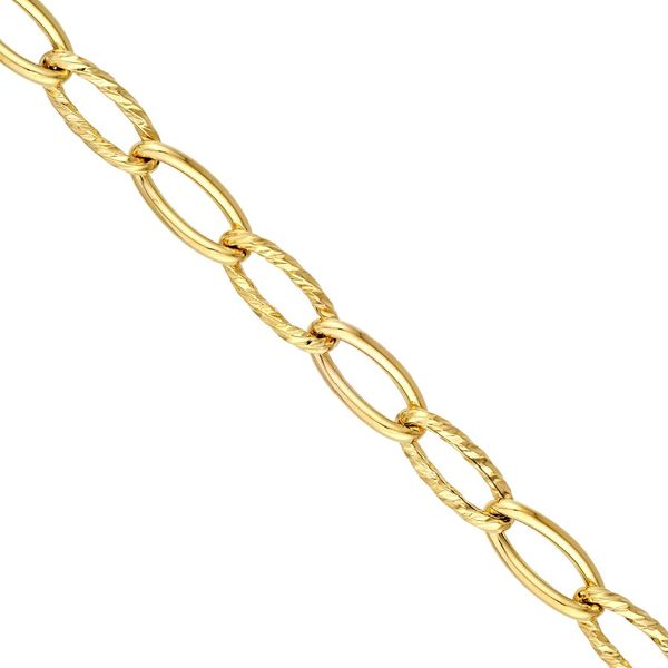 Oval Twist Polished Links Chain Image 2 Baxter's Fine Jewelry Warwick, RI