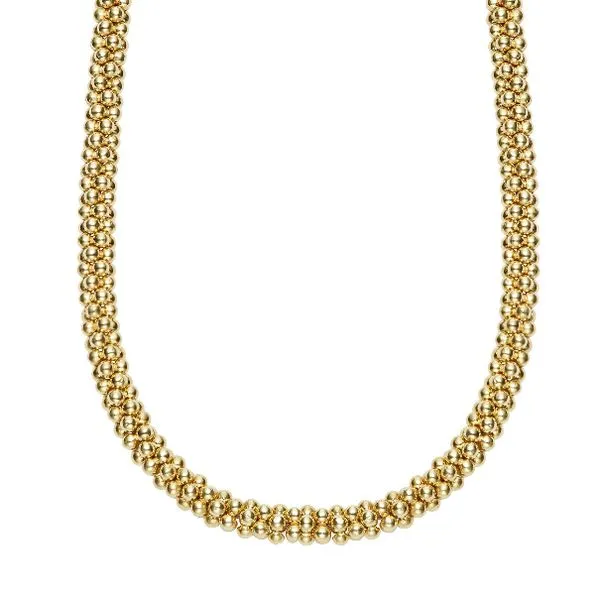 Classic Gold Caviar Necklace 16\
