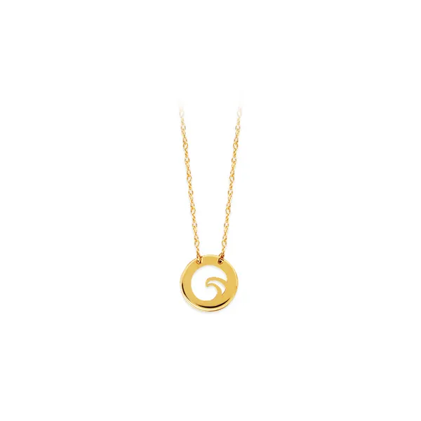 14k Yellow Gold Wave Necklace Baxter's Fine Jewelry Warwick, RI