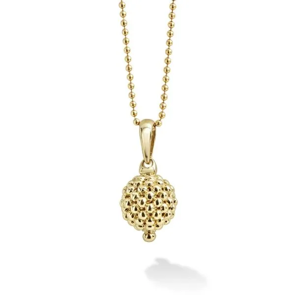 Gold Caviar Bead Necklace thumb image 1