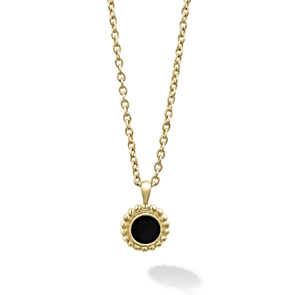 Round Onyx Pendant Necklace Baxter's Fine Jewelry Warwick, RI