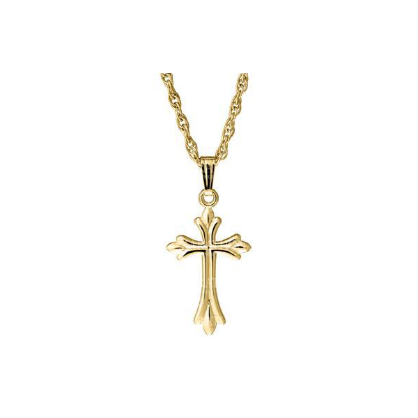 14k Gold Children's Cross Pendant Baxter's Fine Jewelry Warwick, RI