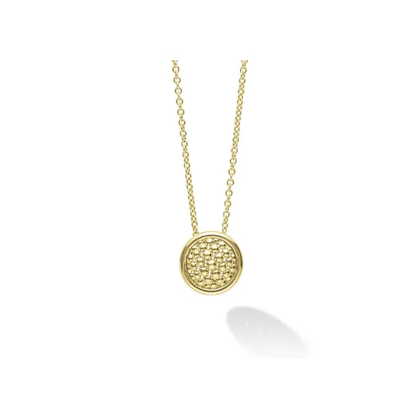 18K Gold Circle Pendant Necklace Baxter's Fine Jewelry Warwick, RI