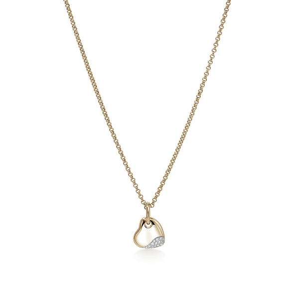 Small Pebble Heart Necklace Baxter's Fine Jewelry Warwick, RI