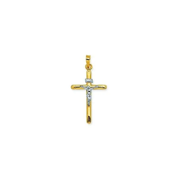 Two Tone Crucifix Baxter's Fine Jewelry Warwick, RI