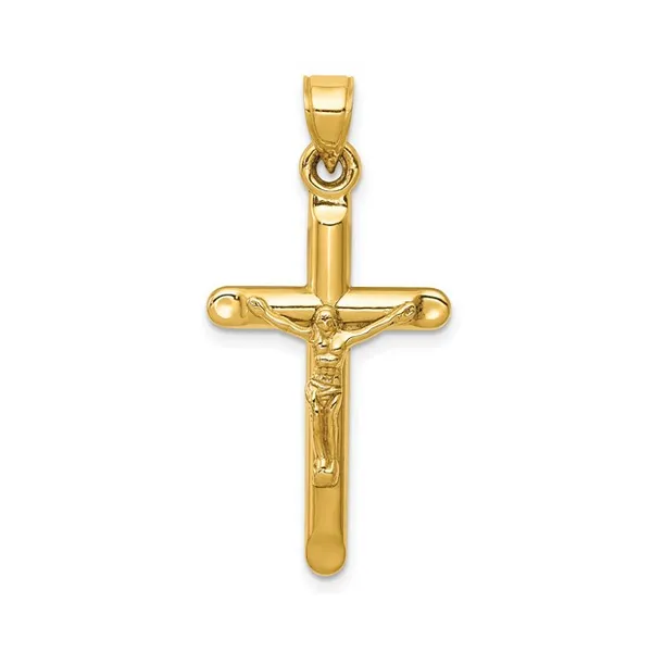 14k Hollow Crucifix Pendant Baxter's Fine Jewelry Warwick, RI