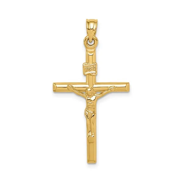 14k Hollow Crucifix Pendant Baxter's Fine Jewelry Warwick, RI