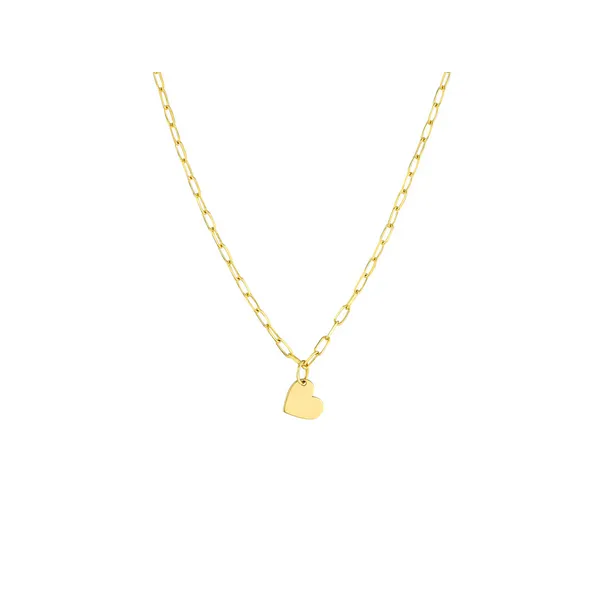 Dangle Heart Paper Clip Necklace Baxter's Fine Jewelry Warwick, RI