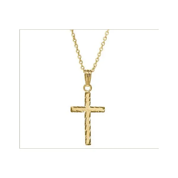 14k Gold Filled Children's Cross Pendant Baxter's Fine Jewelry Warwick, RI