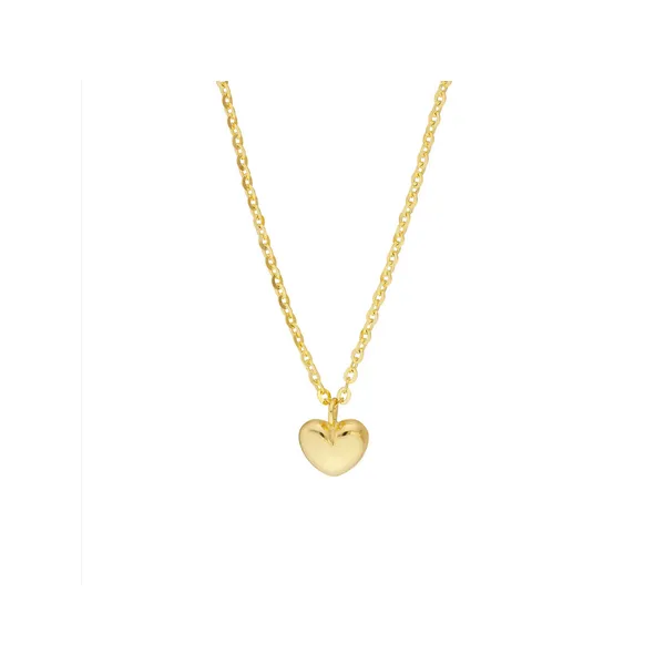 Childs Mini Puff Heart Necklace