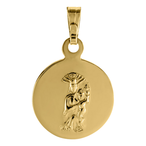 Childrens Sacred Heart Medal Necklace Image 2 Baxter's Fine Jewelry Warwick, RI