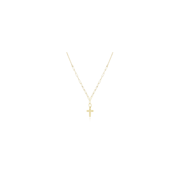 Plain Cross on Paperclip Chain Baxter's Fine Jewelry Warwick, RI