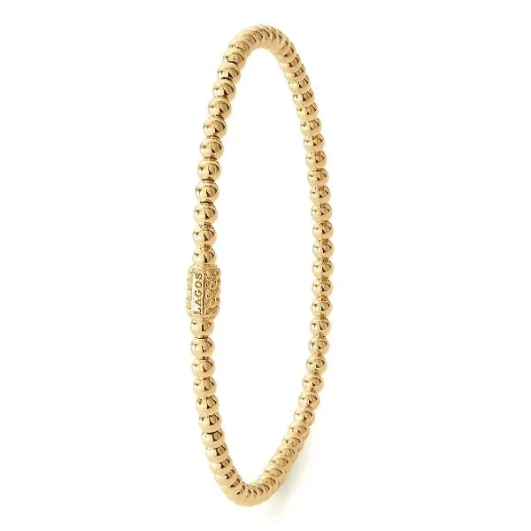3mm Gold Stretch Bracelet thumb image 2