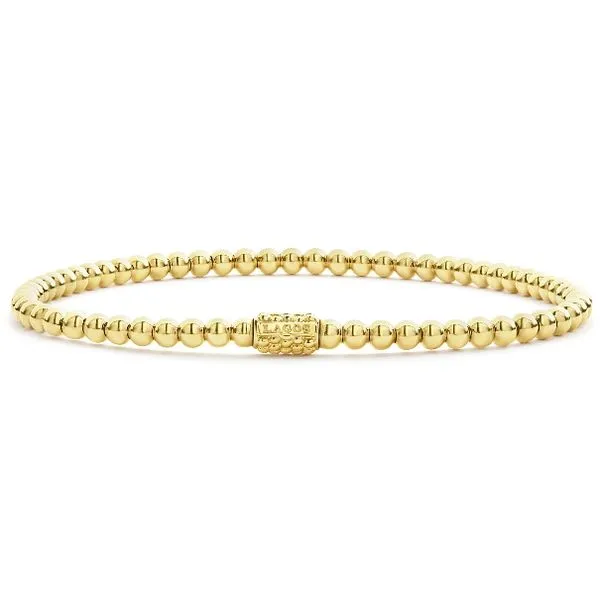 3mm Gold Stretch Bracelet thumb image 1