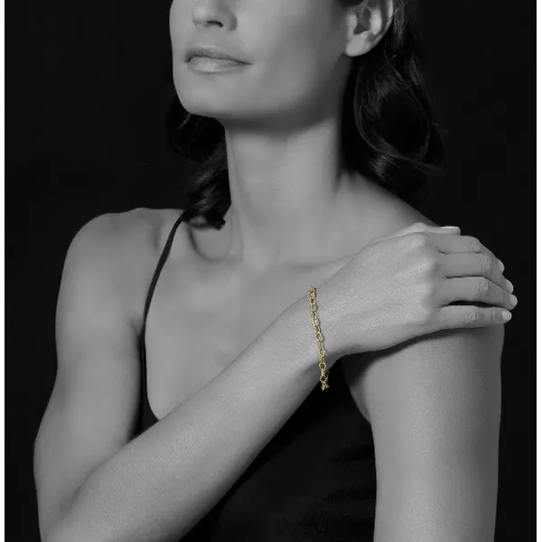 Gold Small Link Bracelet thumb image 3