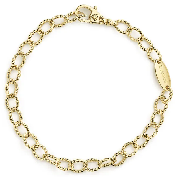 Gold Small Link Bracelet thumb image 1