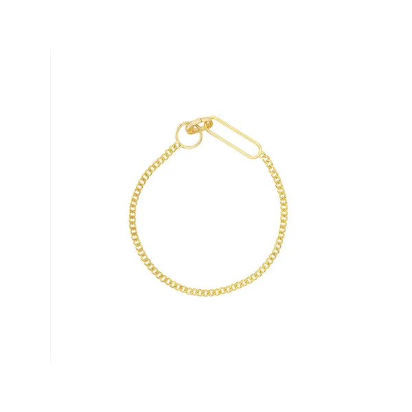 Paperclip Element on Curb Chain Bracelet Baxter's Fine Jewelry Warwick, RI