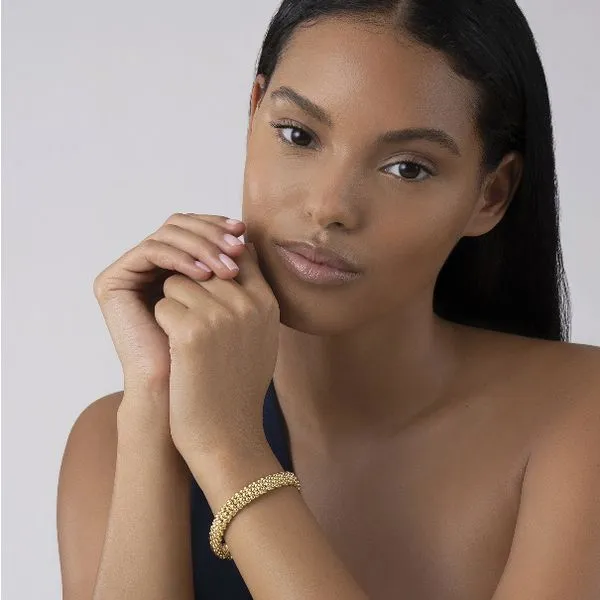 9mm Gold Caviar Bracelet thumb image 3