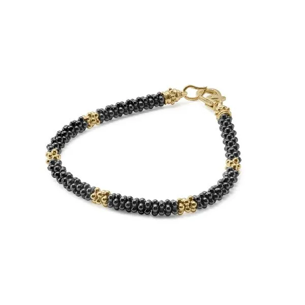 Think Black and Gold Station Bracelet thumb image 2