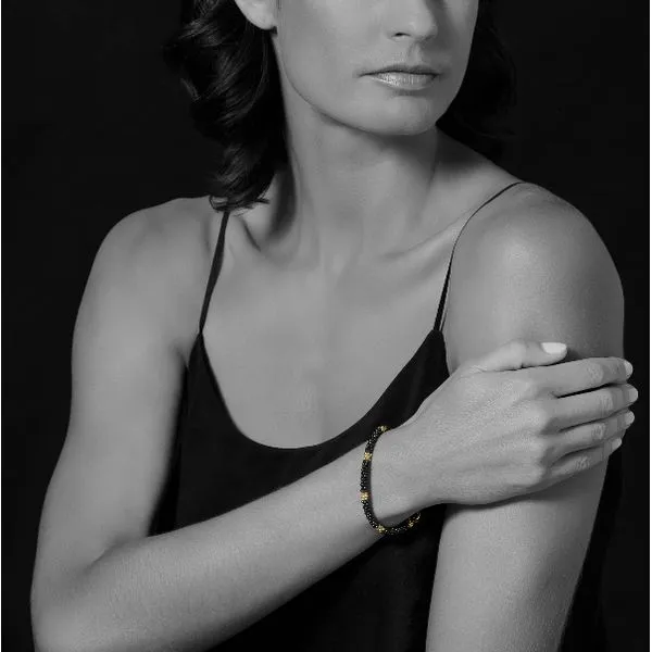 Think Black and Gold Station Bracelet thumb image 3