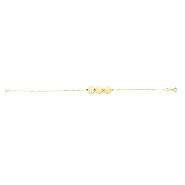 Gold Triple Circle Bracelet