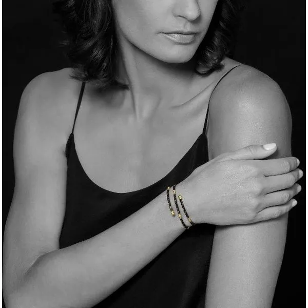 Black and Gold Wrap Bracelet Image 3 Baxter's Fine Jewelry Warwick, RI