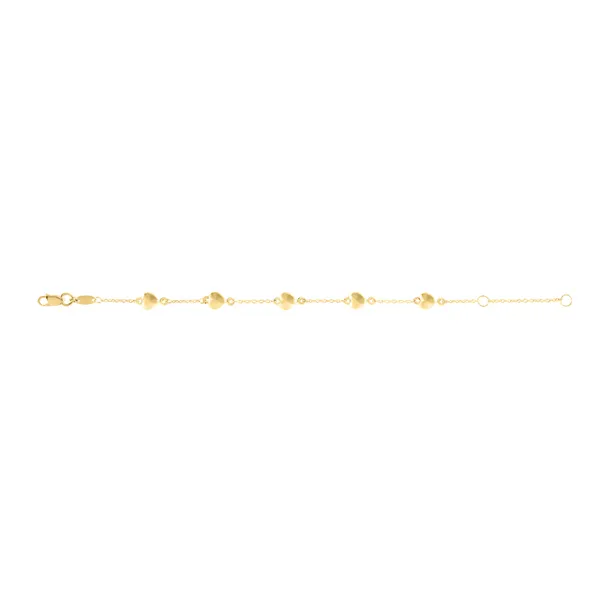 14k Children's Heart Bracelet Baxter's Fine Jewelry Warwick, RI