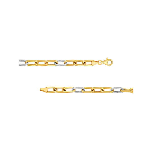Two-Tone Oval 3+1 Link Bracelet Baxter's Fine Jewelry Warwick, RI