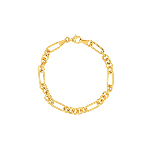 Textured Rolo Oval Link Chain Baxter's Fine Jewelry Warwick, RI