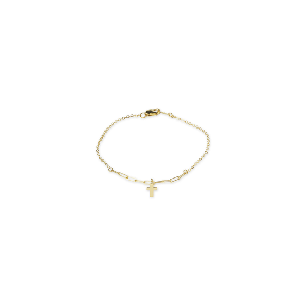 14k Cross Charm Bracelet Baxter's Fine Jewelry Warwick, RI
